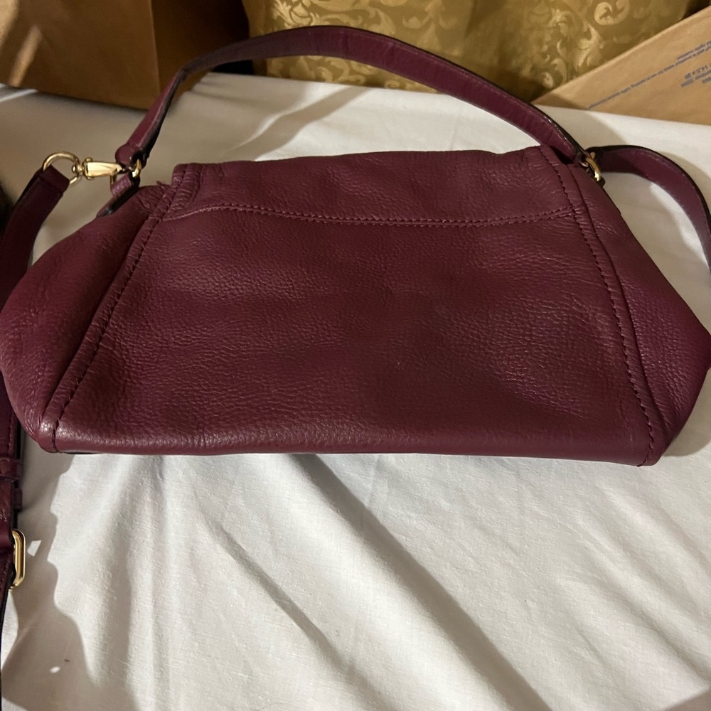 Kate Spade Plum Leather Shoulder Bag - Picture 2 of 5